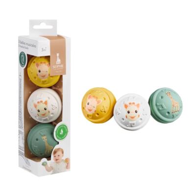 Σόφι η καμηλοπάρδαλη, 3 Μουσικές μπαλίτσες από 100% φυσικό καουτσούκ