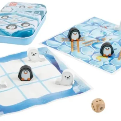 Hape Bamboo Επιτραπέζιο Tic Tac Toe/Snake & Ladders 2 In 1