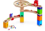 Hape Quadrilla Marble Run Ξύλινο Race To The Finish-58Τμχ