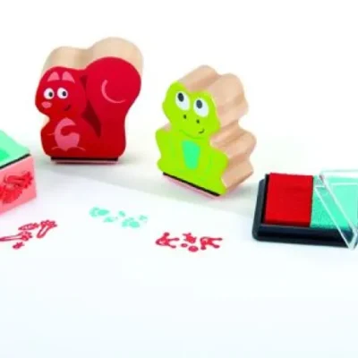 Hape Early Explorer Ξύλινες Σφραγίδες Pawprint