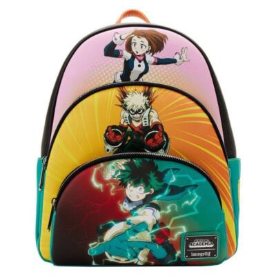 Loungefly – My Hero Academia Triple Pocket Scene Mini Backpack