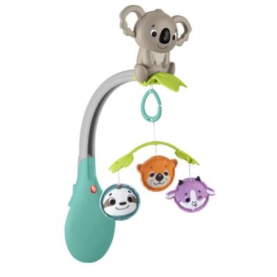 Fisher-Price Φορητό Περιστρεφόμενο Με Ζωάκια 3 σε 1