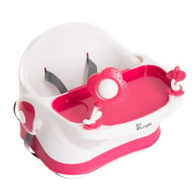 Bo Jungle: Καρεκλάκι φαγητού με παιχνίδια-Ροζ