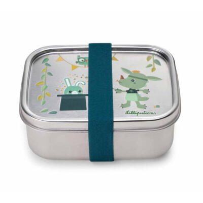 LILLIPUTIENS- Ανοξείδωτο φαγητοδοχείο με ελαστικό ιμάντα Magic Joe