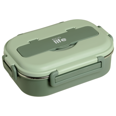 Ecolife Πράσινο Φαγητοδοχείο 1Lt | 3 Θέσεων | 33-FC-9093