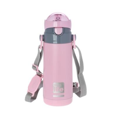 Ecolife Παιδικό Παγούρι Thermos Pink 400ml (33-BO-3007)