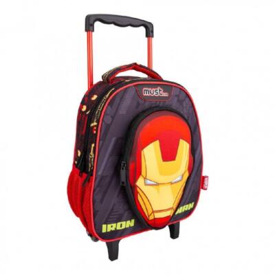 Σακίδιο Τρόλεϊ Νηπίου Must Marvel Avengers Iron Man με 2 Θήκες