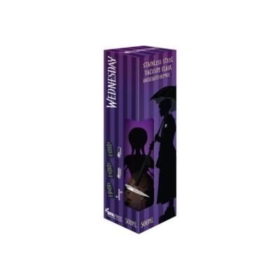 Wednesday Μπουκάλι Θερμός Ανοξείδωτο BPA Free Μωβ 500ml