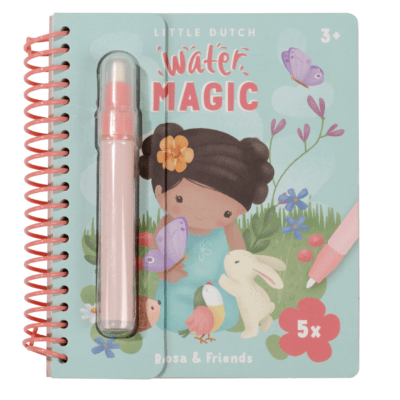 LITTLE DUTCH. Βιβλίο ζωγραφικής Water reveal Rosa & Friends