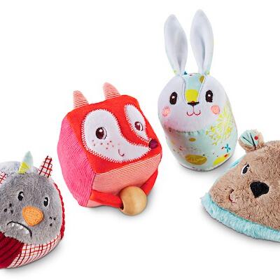 Lilliputiens Μαλακοί Κύβοι Κουδουνίστρες Σετ 4τμχ. (LI83020)