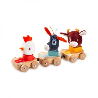 Lilliputiens Σετ Ξύλινα Οχήματα & Υφασμάτινες Φιγούρες Φάρμα (LI83295)