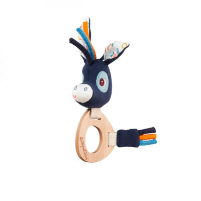 Lilliputiens Υφασμάτινη Κουδουνίστρα με Ξύλινο Κρίκο Ignace (LI83331)