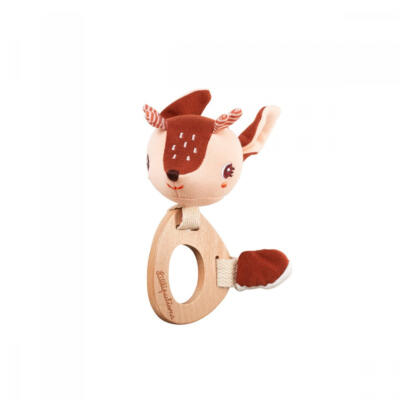 Lilliputiens Υφασμάτινη Κουδουνίστρα με Ξύλινο Κρίκο Stella (LI83341)