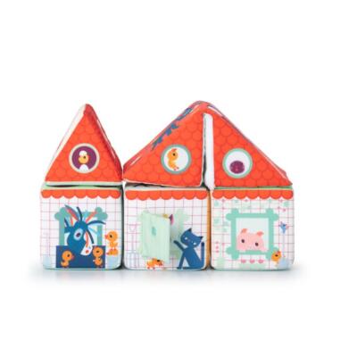 LILLIPUTIENS. Υφασμάτινοι κύβοι δραστηριοτήτων Φάρμα