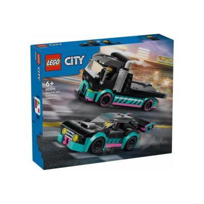 LEGO city αγωνιστικό αυτοκίνητο και μεταφορικό αυτοκινήτων