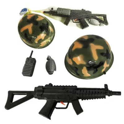 Σετ Όπλο, Κράνος, Ασύρματος (Σετ 4 τεμ.)