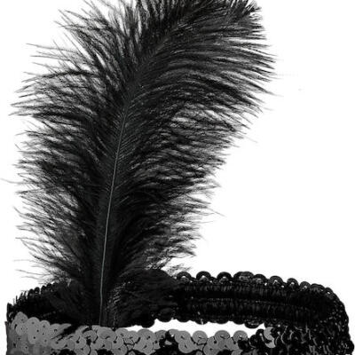 Κορδέλα με Φτερό (22x15cm) Μαύρο