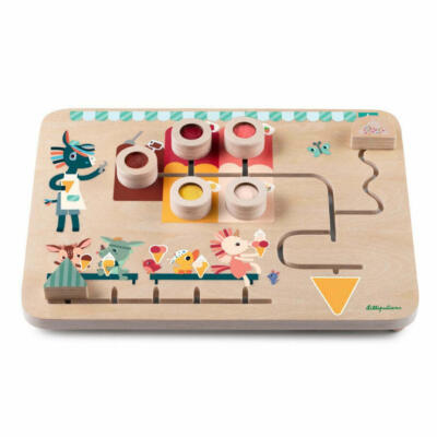 Lilliputiens Ξύλινος Πίνακας Δραστηριοτήτων Κατάστημα Παγωτού (LI83378)