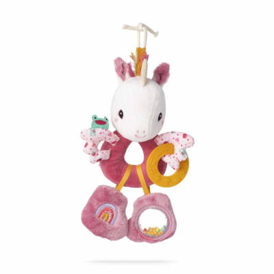 Lilliputiens Υφασμάτινη Κουδουνίστρα Δραστηριοτήτων με Κρίκους Μονόκερος Lena (LI83564)