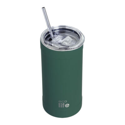 Ecolife Ποτήρι Thermos Ανοξείδωτο 500ml Teal Green (33-BO-4128)