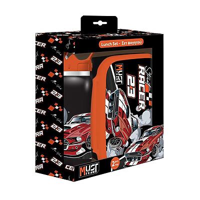 Must Team Ανοξείδωτο Παιδικό Σετ Φαγητού 0.8lt Μαύρο | (000586858)