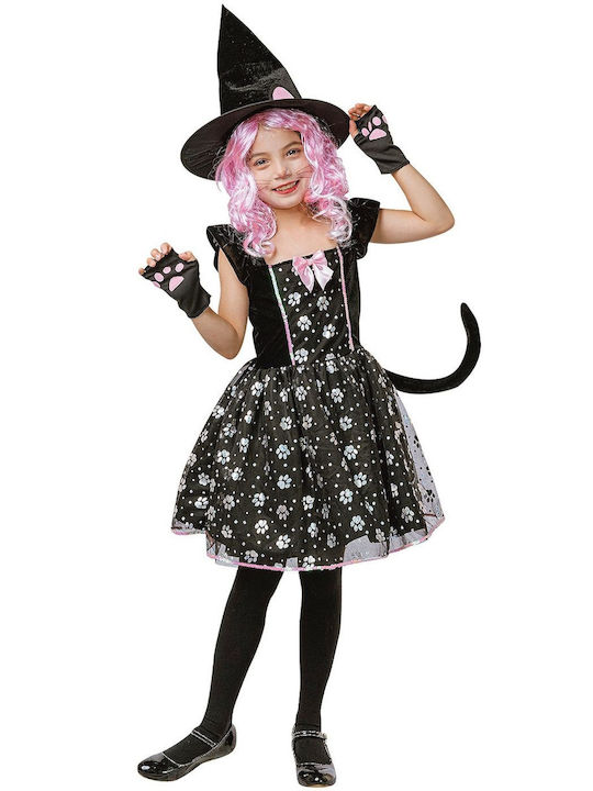 Αποκριάτικη Παιδική Στολή Μάγισσα με Ουρά M(7-10 Ετών) | 91954