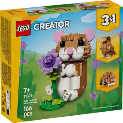 LEGO Creator 3-in-1 Cute Hamster with a Flower για 7+ Ετών (31386)