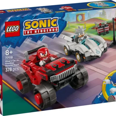 LEGO Sonic The Hedgehog Silver's Car vs. Knuckles' Monster Truck (77118)