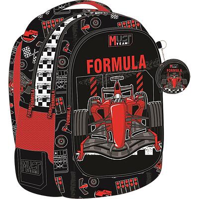 Must Team Σχολική Τσάντα Πλάτης με 3 Θήκες Formula | (000587230)